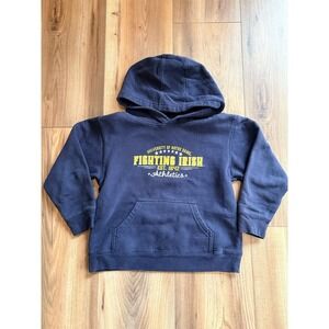 Note Dame College Kids 5/6T‎ Navy Blue Fighting Irish Hoodie Sweatshirt